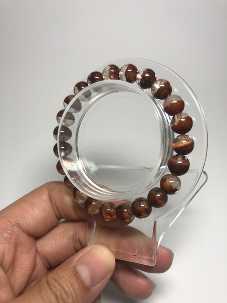 Yellow Phantom Quartz (Lodolite) Crystal Bracelets 8mm