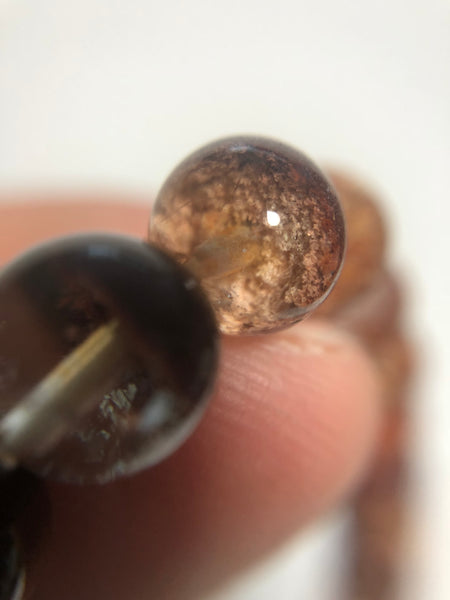 Yellow Phantom Quartz (Lodolite) Crystal Bracelets 8mm