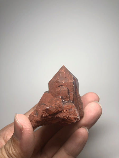 Red Amethyst Raw Crystals Cluster from Brazil 96g