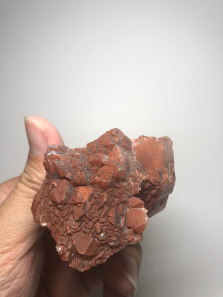 Red Amethyst Raw Crystals Cluster from Brazil 96g