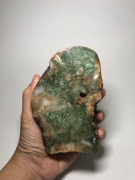 Moss in Agate Raw Crystals 979g