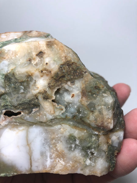 Moss in Agate Raw Crystals 979g