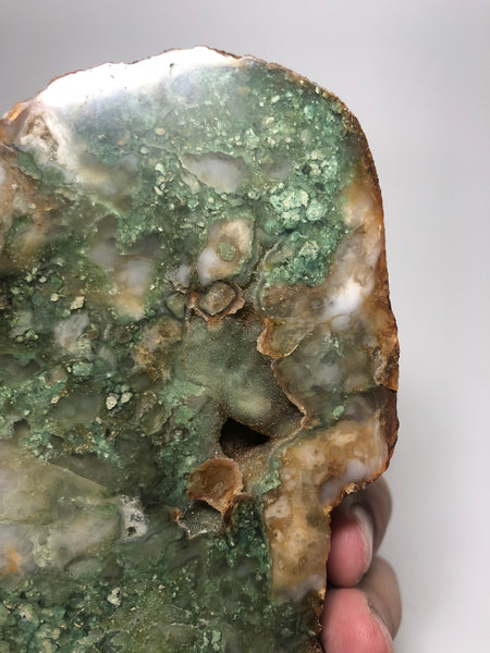 Moss in Agate Raw Crystals 979g