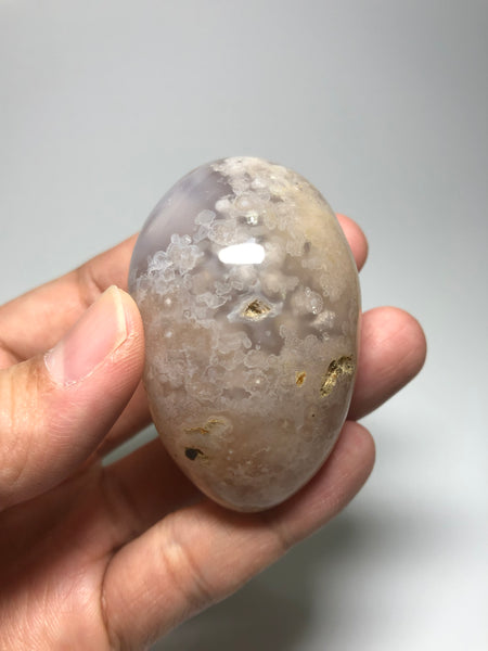 Flower Agate Palm Stones 97g