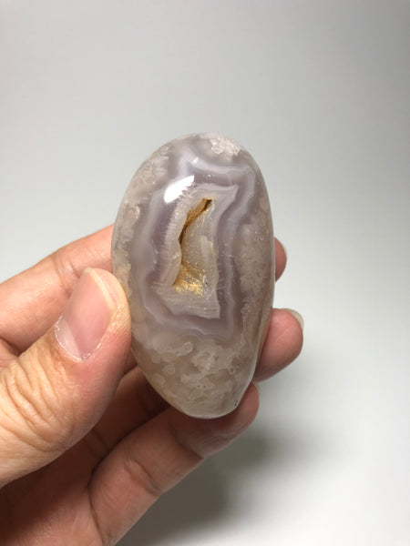 Flower Agate Palm Stones 97g