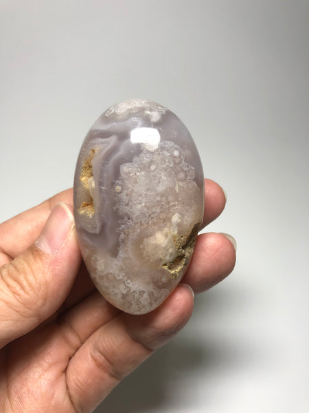 Flower Agate Palm Stones 97g