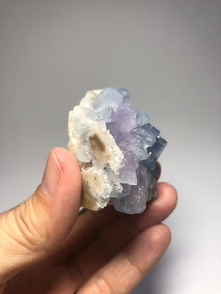 Blue Purple Fluorite Raw Crystals 98g