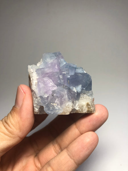Blue Purple Fluorite Raw Crystals 98g