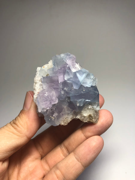 Blue Purple Fluorite Raw Crystals 98g
