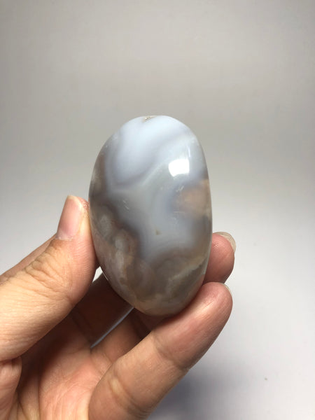 Flower Agate Palm Stones 99g