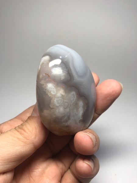 Flower Agate Palm Stones 99g