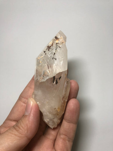 Pink Lithium Quartz Raw Crystals Point