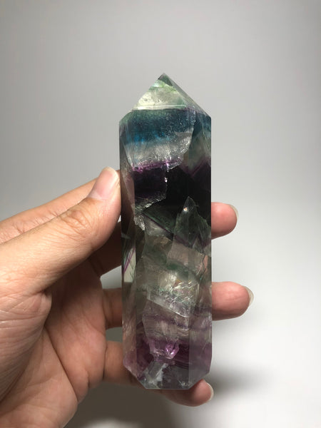 Rainbow Fluorite Crystals Point