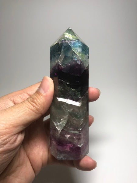 Rainbow Fluorite Crystals Point