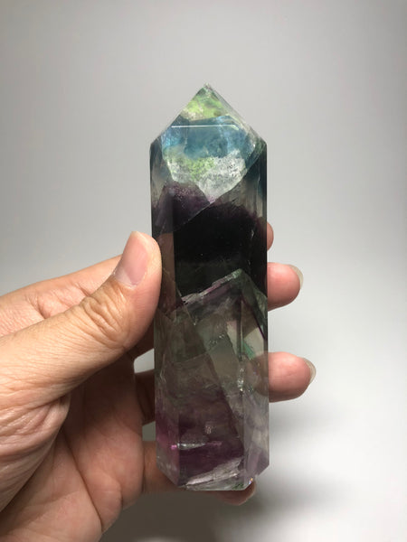 Rainbow Fluorite Crystals Point