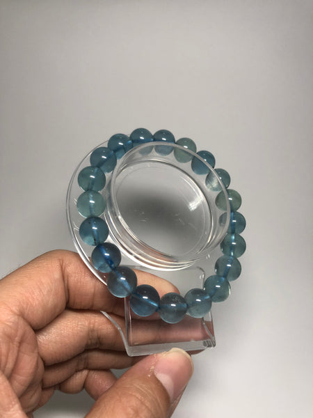 Blue Fluorite Crystal Bracelets 8mm