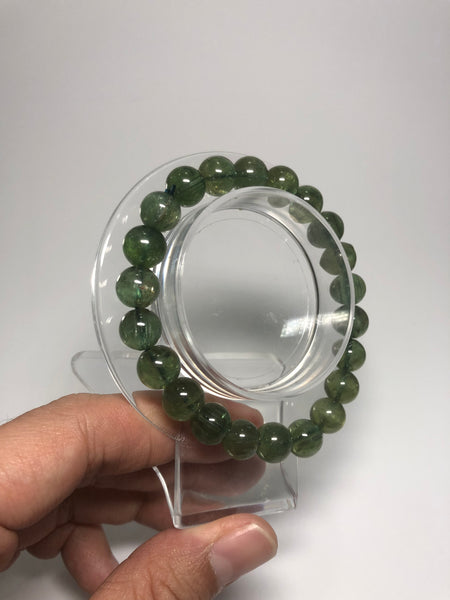 Green Apatite Crystal Bracelets 9mm