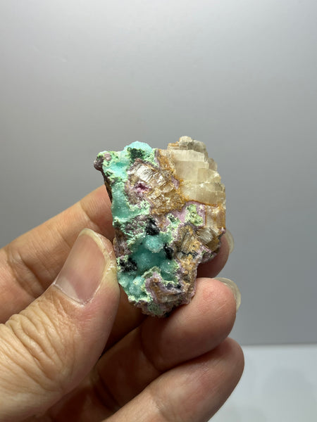 Druzy Chrysocolla With Cobaltoan Calcite Raw Crystals 24g