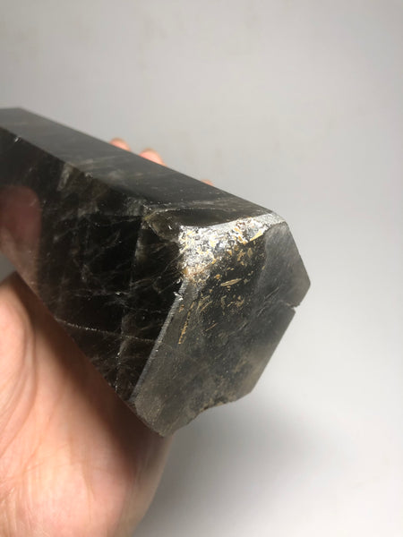 Black Smoky Quartz Crystals Point 1002g
