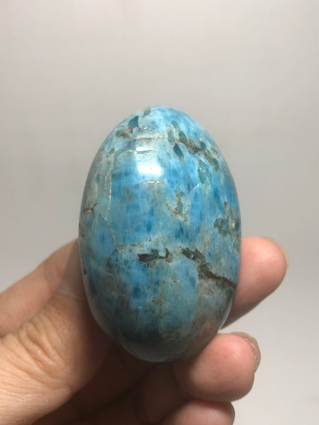 Blue Apatite Palm Stones 103g