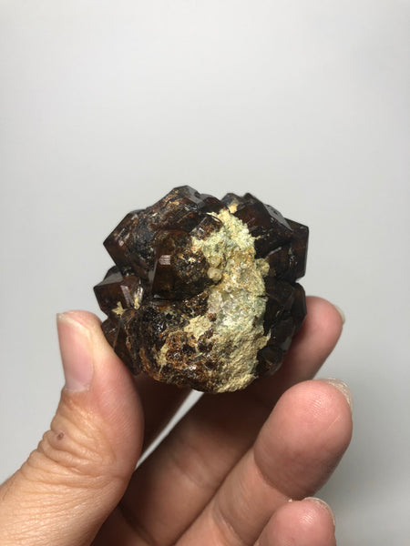 Dark Brown Cubic Garnet Raw Crystals 112g