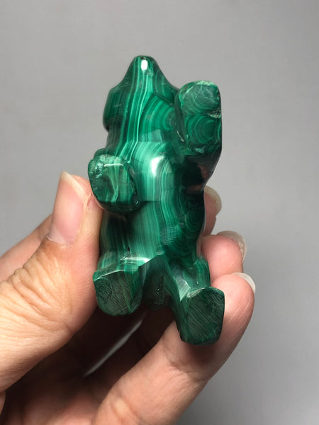 Malachite Bear Raw Crystals 115g