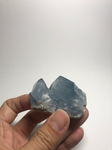 Blue Celestite Cluster Raw Crystals 122g