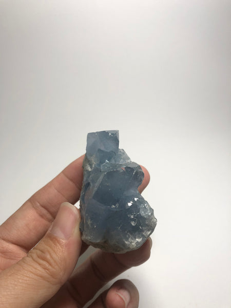 Blue Celestite Cluster Raw Crystals 122g