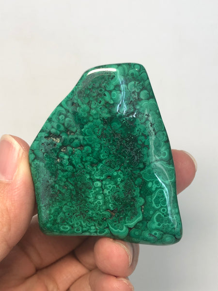 Malachite Polished Raw Crystals 124g