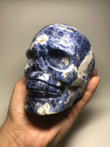 Sodalite Crystal Skull 1480g
