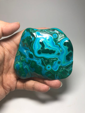 Chrysocolla Malachite Crystal Raw Mineral 189g