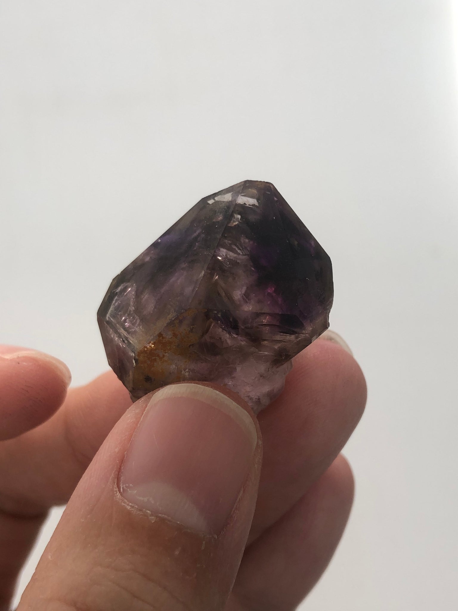 Amethyst Quartz with Mini Enhydro Raw Crystals 18g
