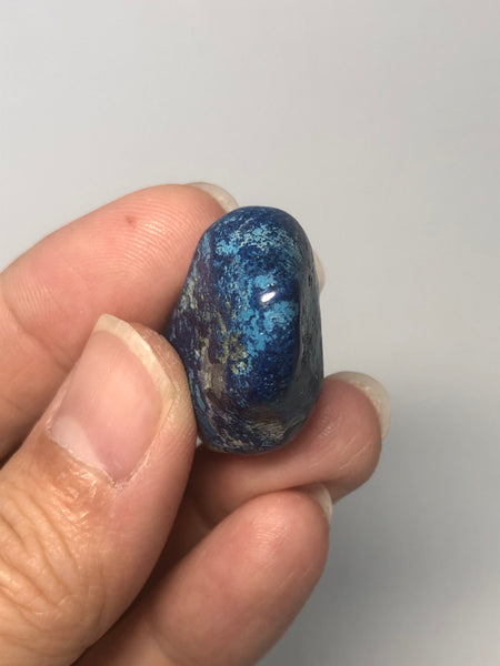 Shattuckite with Calcite Tumbled Stones 18g