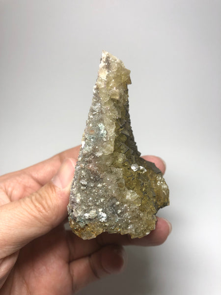 Yellow Fluorite with Chalcopyrite from Spain 231g