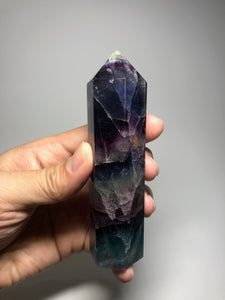Rainbow Fluorite Crystal Point 235g