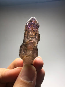 Smoky Amethyst with Red Hematite Scepter Raw Crystals 23g