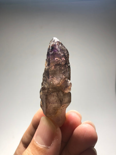 Smoky Amethyst with Red Hematite Scepter Raw Crystals 23g