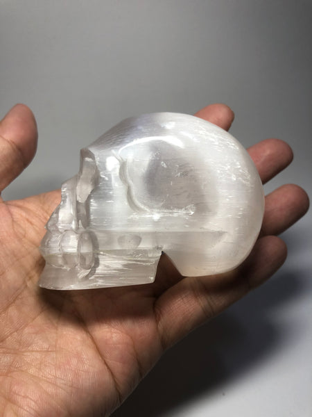 Selenite Crystal Skull 250g
