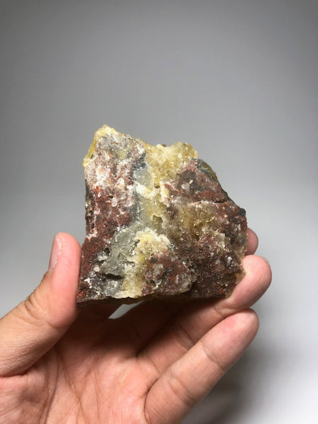 Yellow Fluorite with Chalcopyrite from Spain 258g