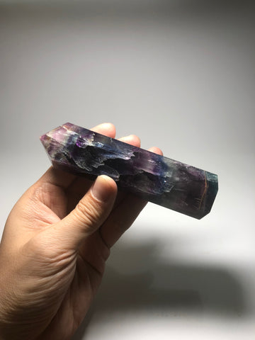 Rainbow Fluorite Crystal Point 260g
