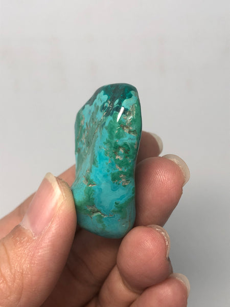 Chrysocolla with Dioptase Tumbled Stones 26g