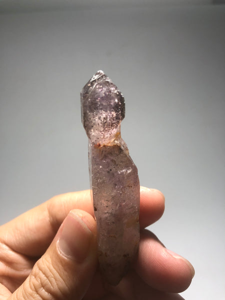 Smoky Amethyst with Red Hematite Scepter Raw Crystals 26g