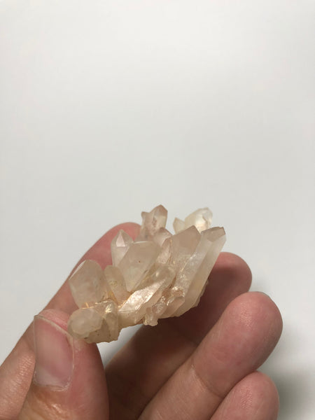 Pink Lithium Quartz Raw Crystals Cluster 27g
