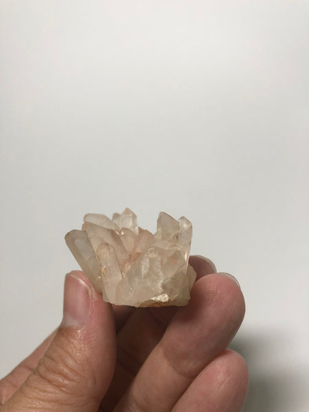 Pink Lithium Quartz Raw Crystals Cluster 27g