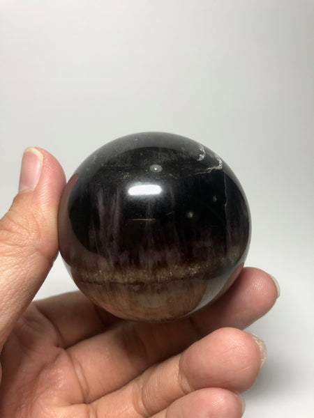 Deep Purple Fluorite Sphere (Honeycomb Fluorite) Raw Crystals 281g
