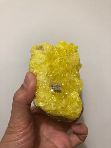 Sulfur Crystal Mineral Specimen From Bolivia 285g