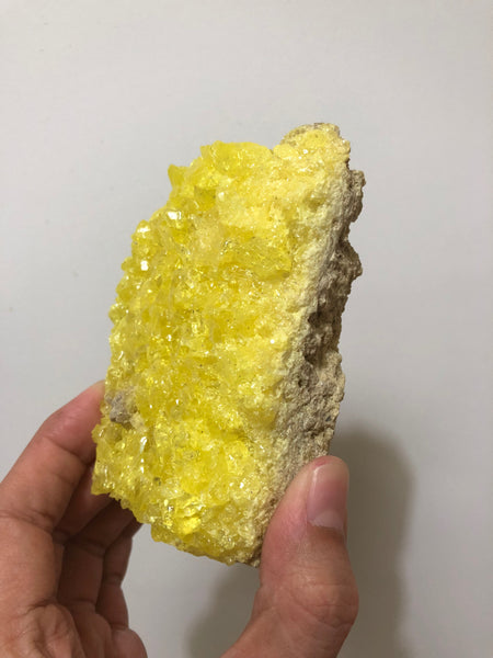 Sulfur Crystal Mineral Specimen From Bolivia 285g