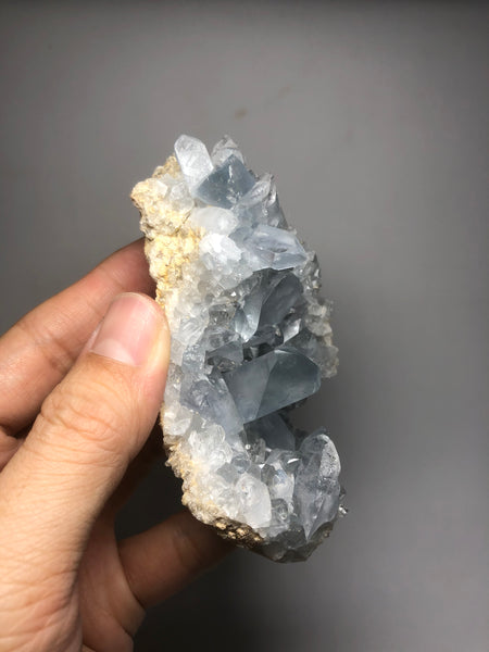 Blue Celestite Cluster Raw Crystals 289g