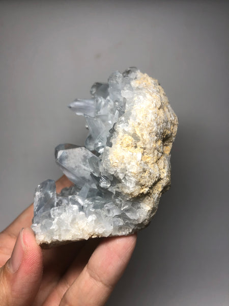 Blue Celestite Cluster Raw Crystals 289g