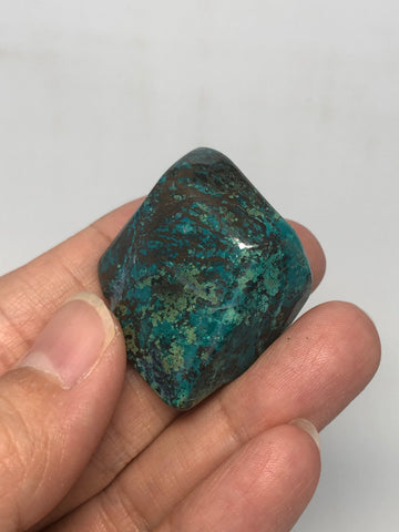 Chrysocolla with Shattuckite Cuprite and Calcite Tumbled Stones 28g